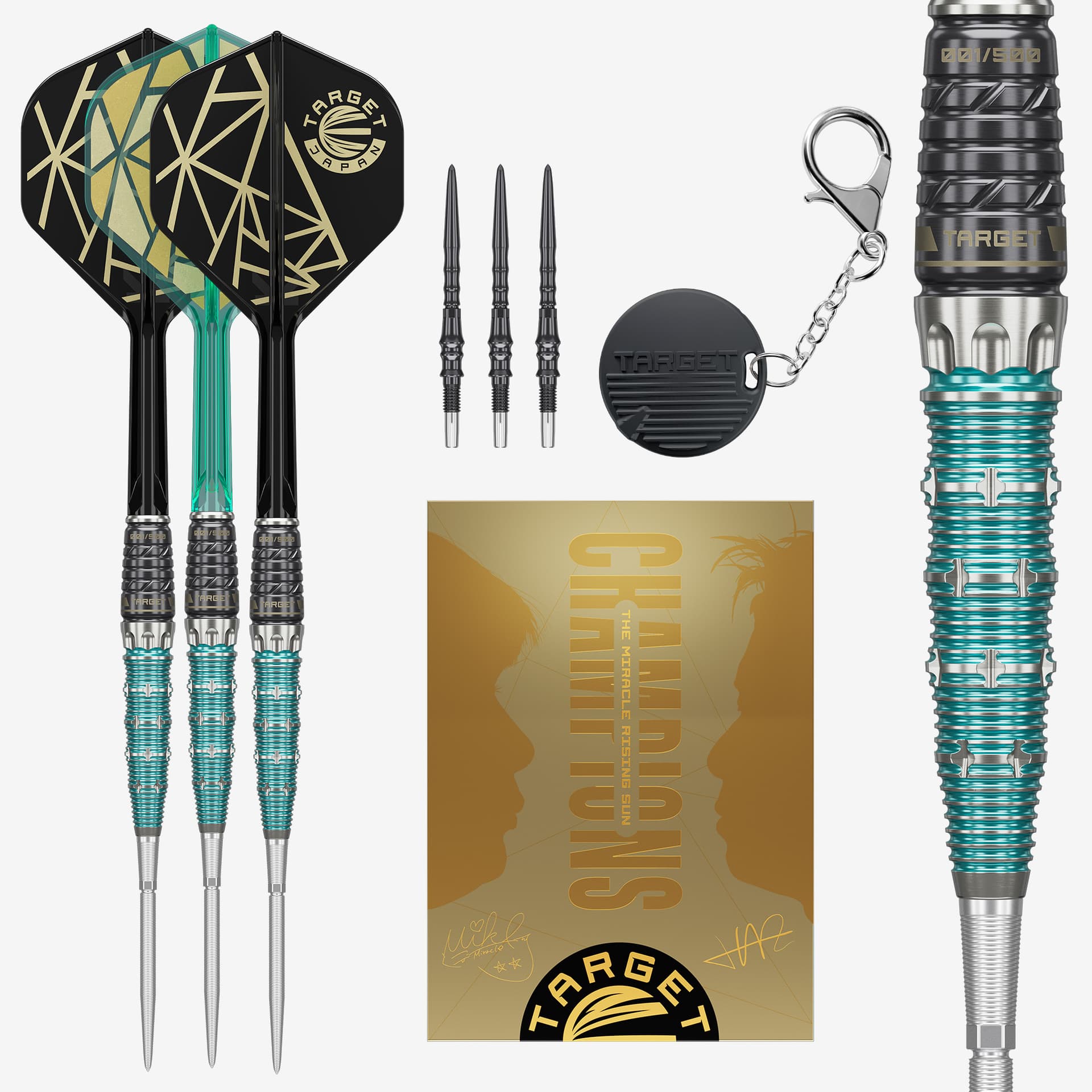 Target Japan The Miracle X Rising Sun Limited Edition Champion Set Swiss Point 95% - Darts Tikat